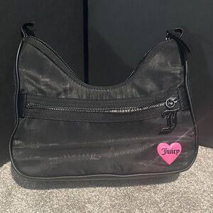 Juicy Couture Black and Pink Shoulder Bag